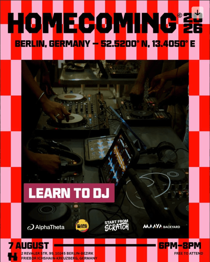 HOMECOMING - DJ WORKSHOP - BIPOC ONLY