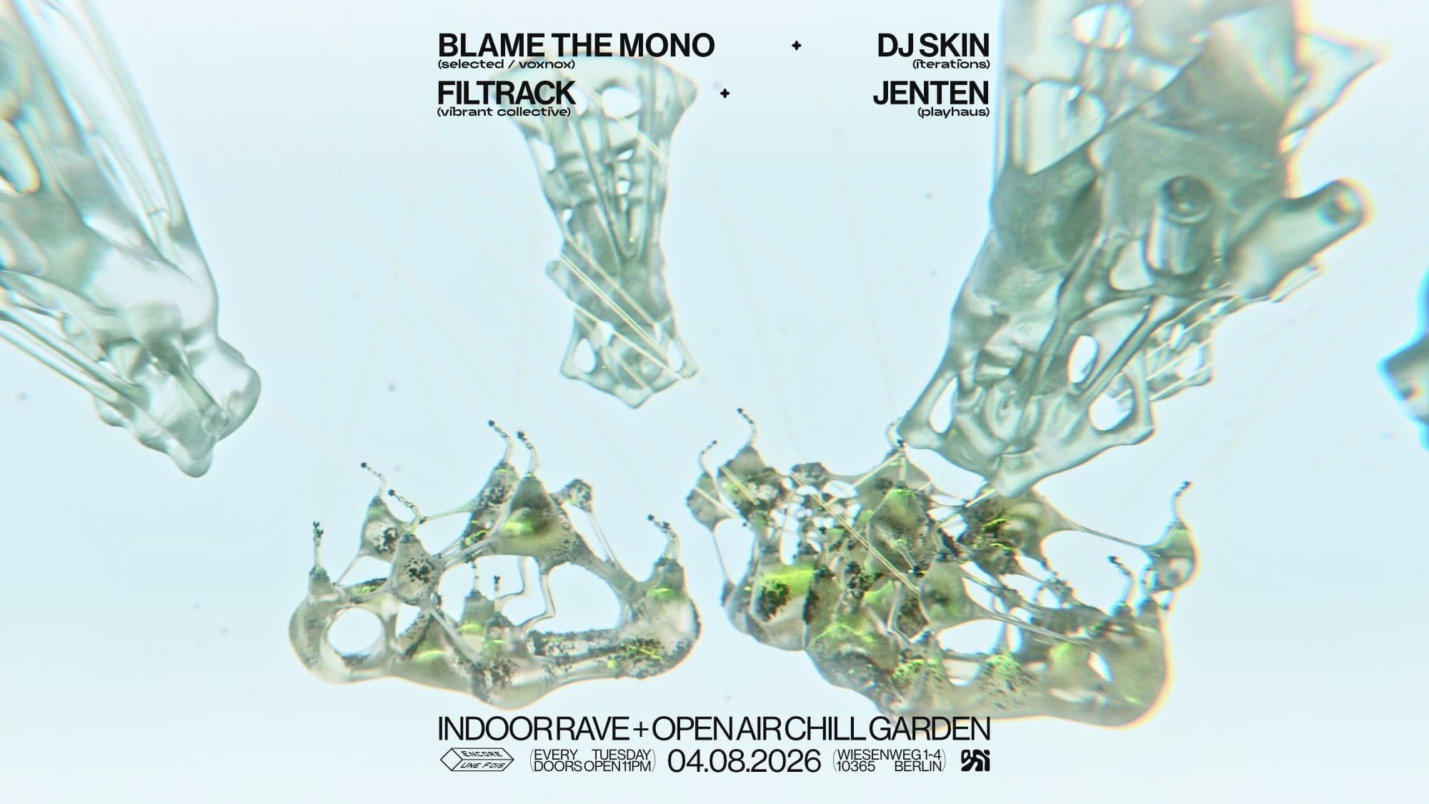 ✦encore.une.fois✦ / INDOOR RAVE + OPEN AIR CHILL GARDEN