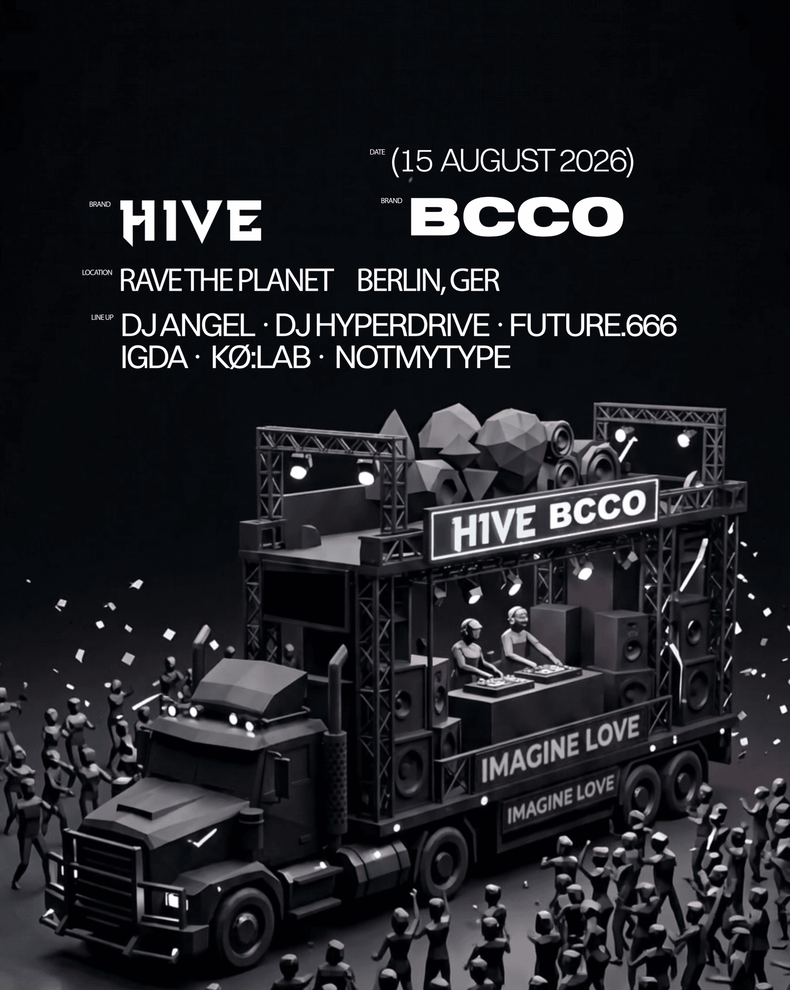 HIVE x BCCO I Rave The Planet Float