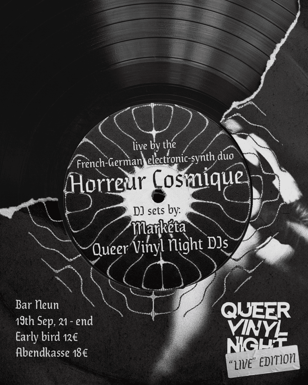 Queer Vinyl Nights invites Horreur Cosmique