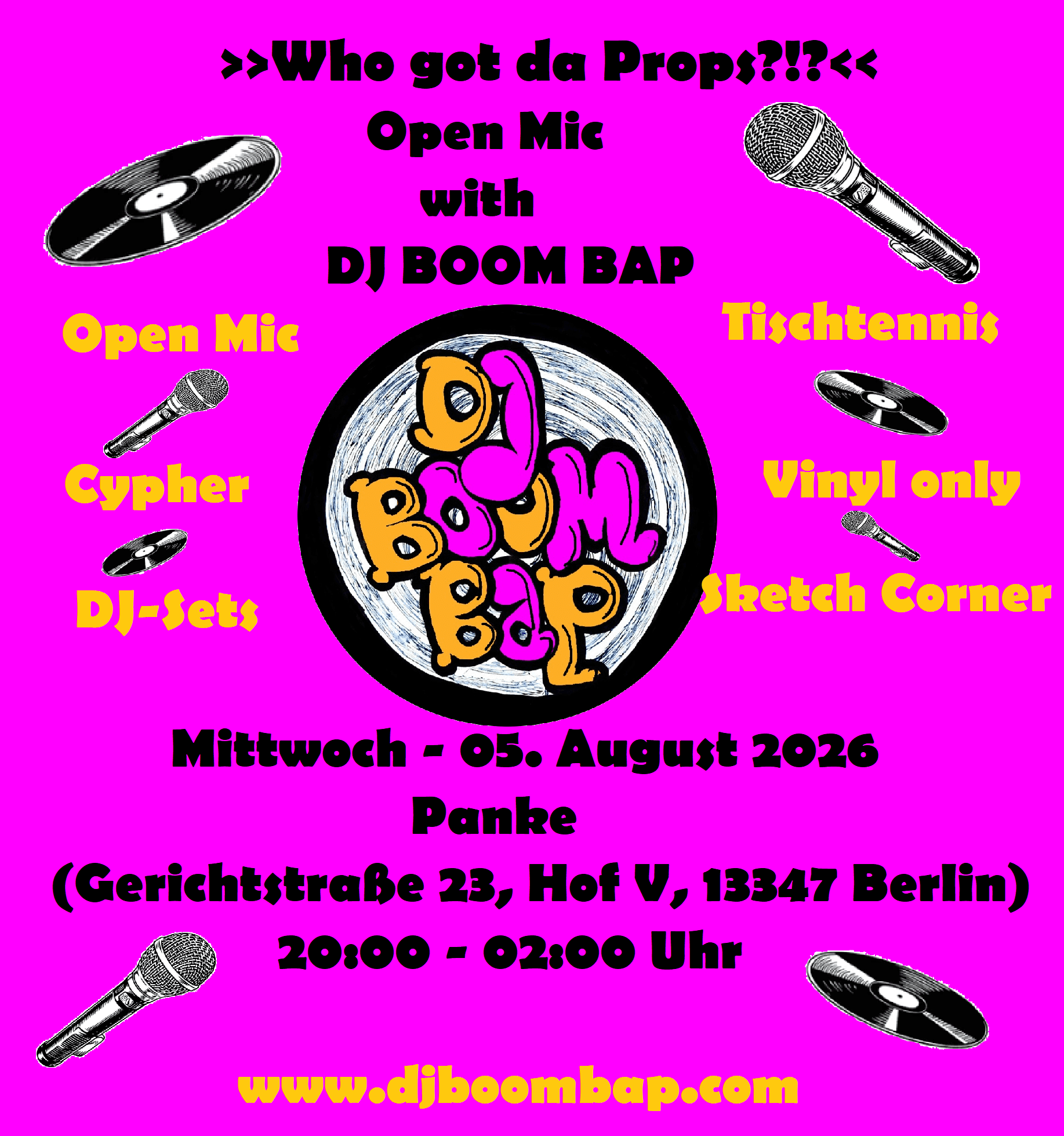>>Who got da Props?!?<< (Open Mic with DJ BOOM BAP)