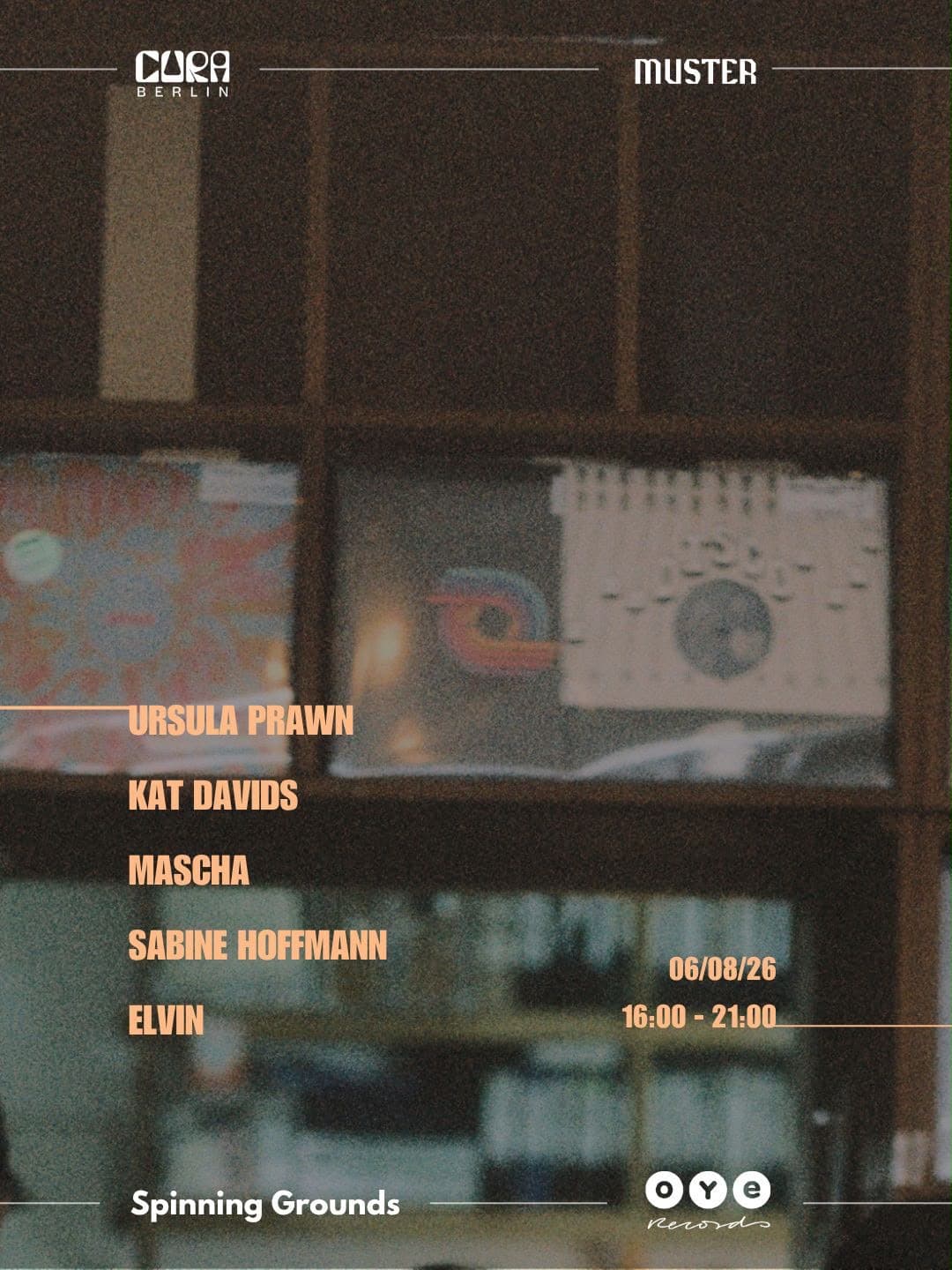 CURA Berlin x Spinning Grounds x MUSTER x OYE