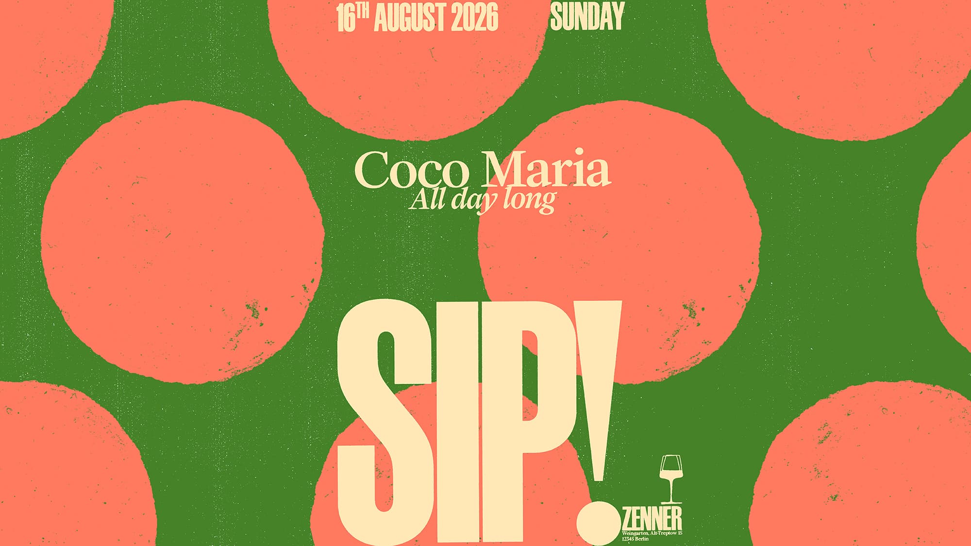 SIP! with Coco Maria (all day long)