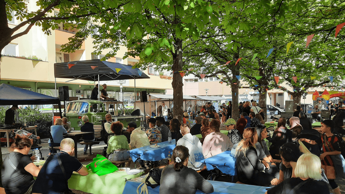 Straßenfest auf dem Kastanienplatz