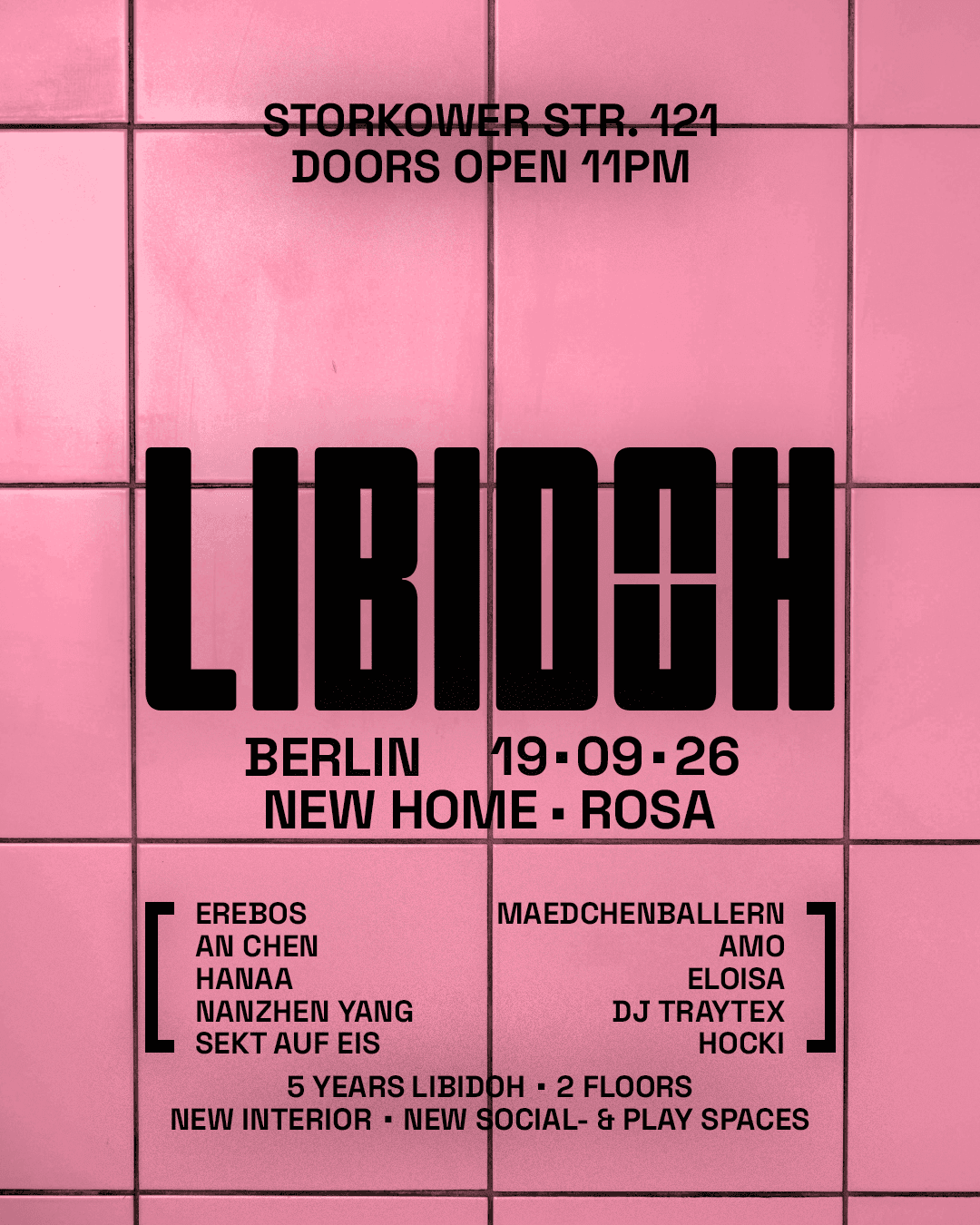 LIBIDOH █ 5 years █ new venue
