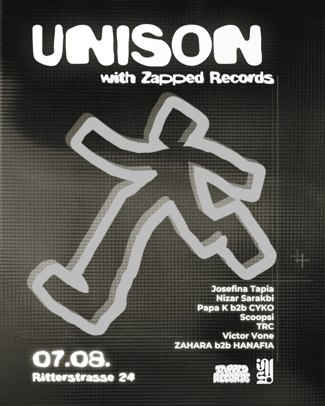 Unison with Zapped Records, Nizar Sarakbi, Josefina Tapia