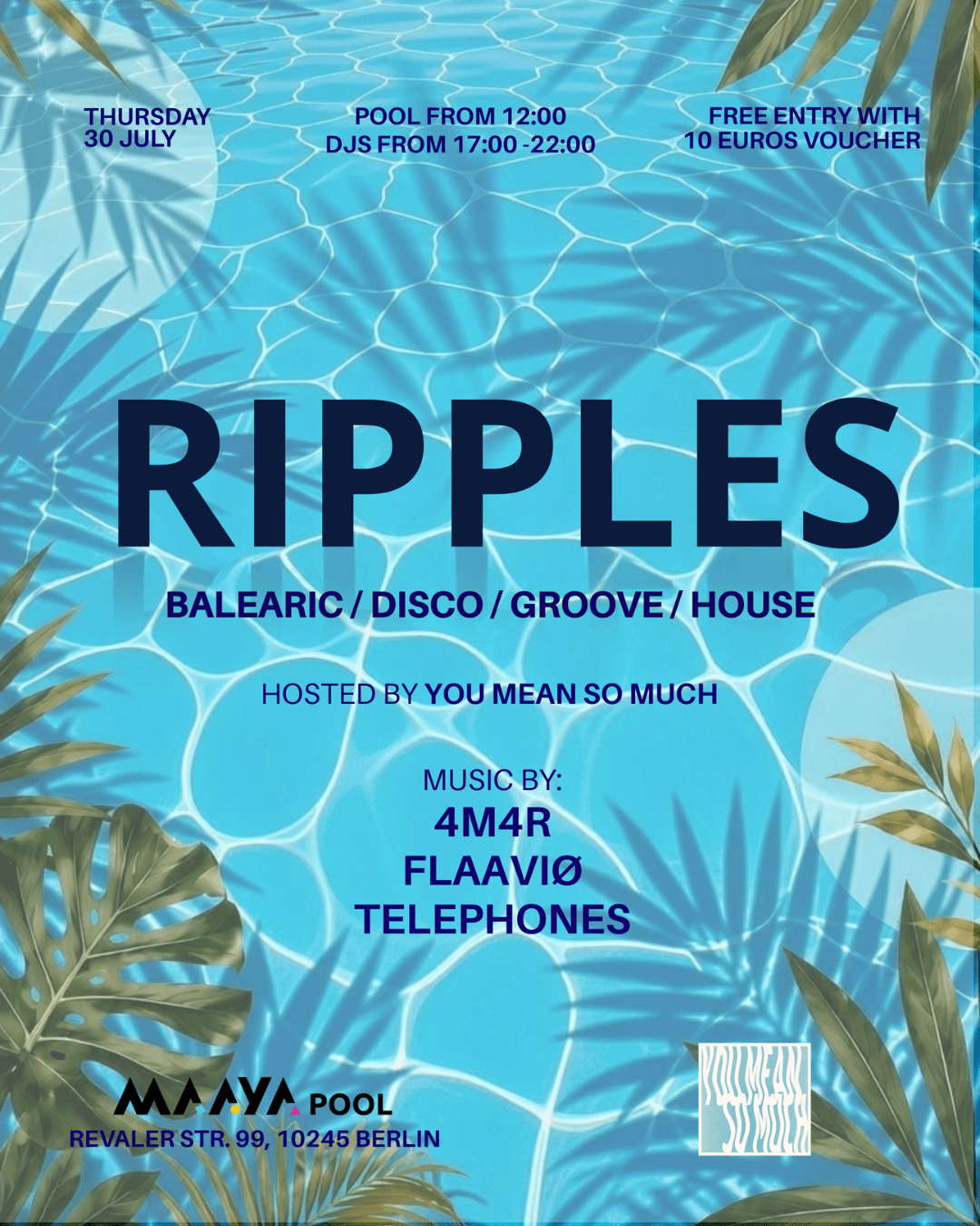 RIPPLES — THURSDAY BY THE POOL