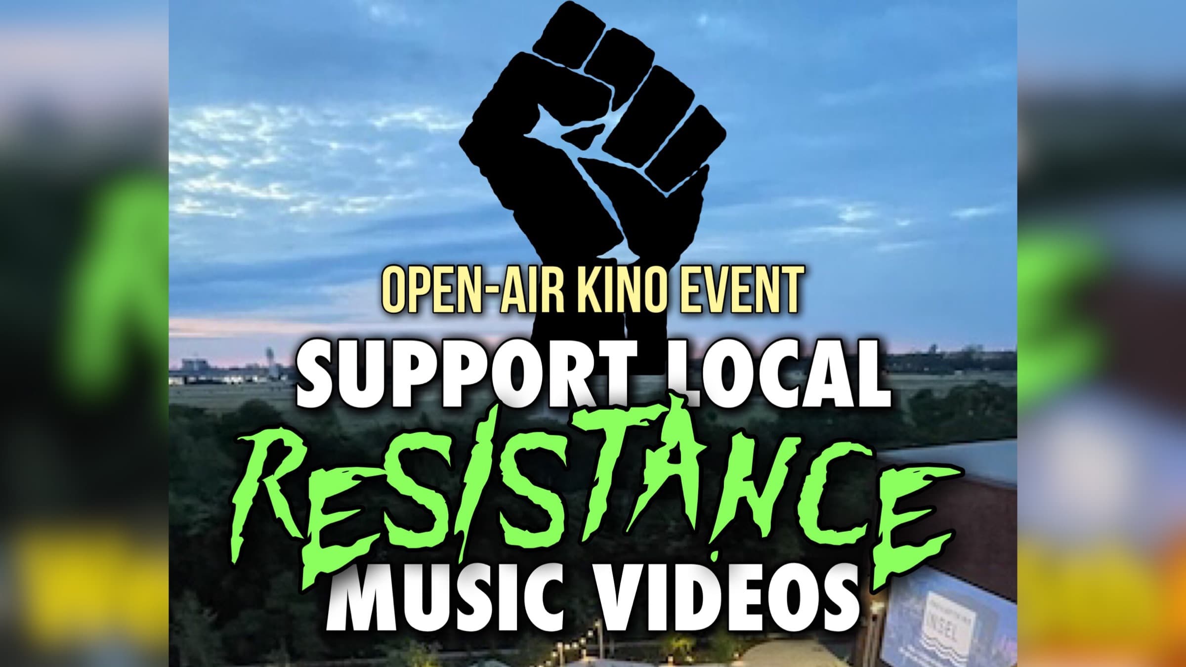 Support Local Music – Kino Edition im Freiluftkino Insel in den Atelier Gardens