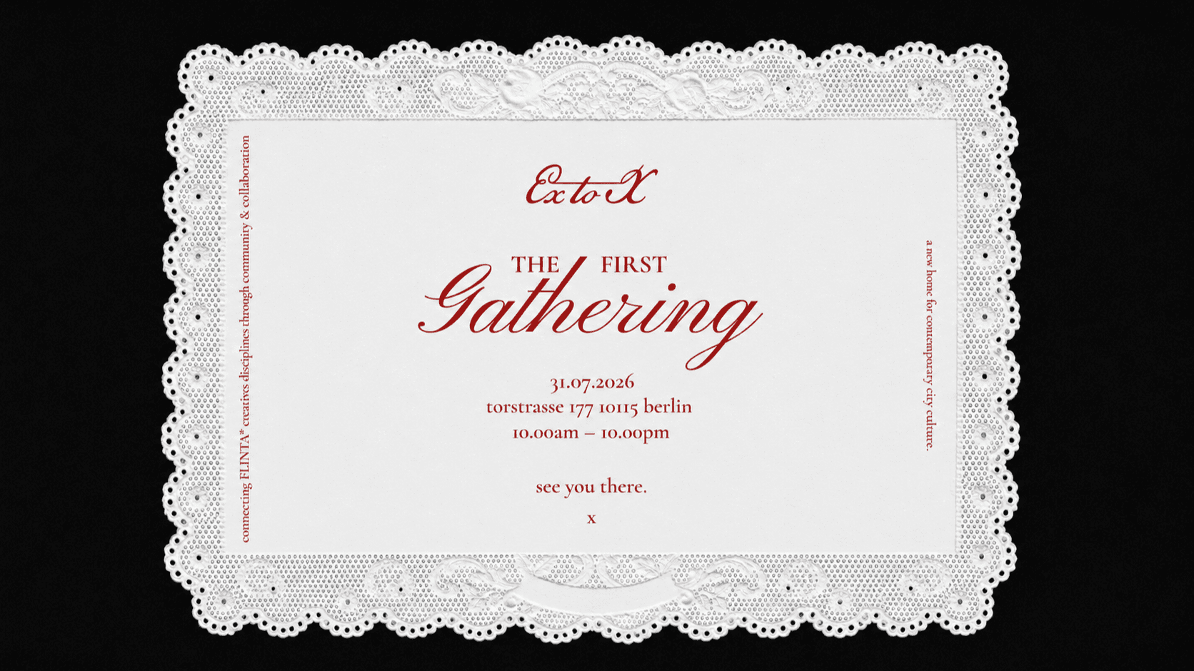 31.07 // EX TO X - THE FIRST GATHERING