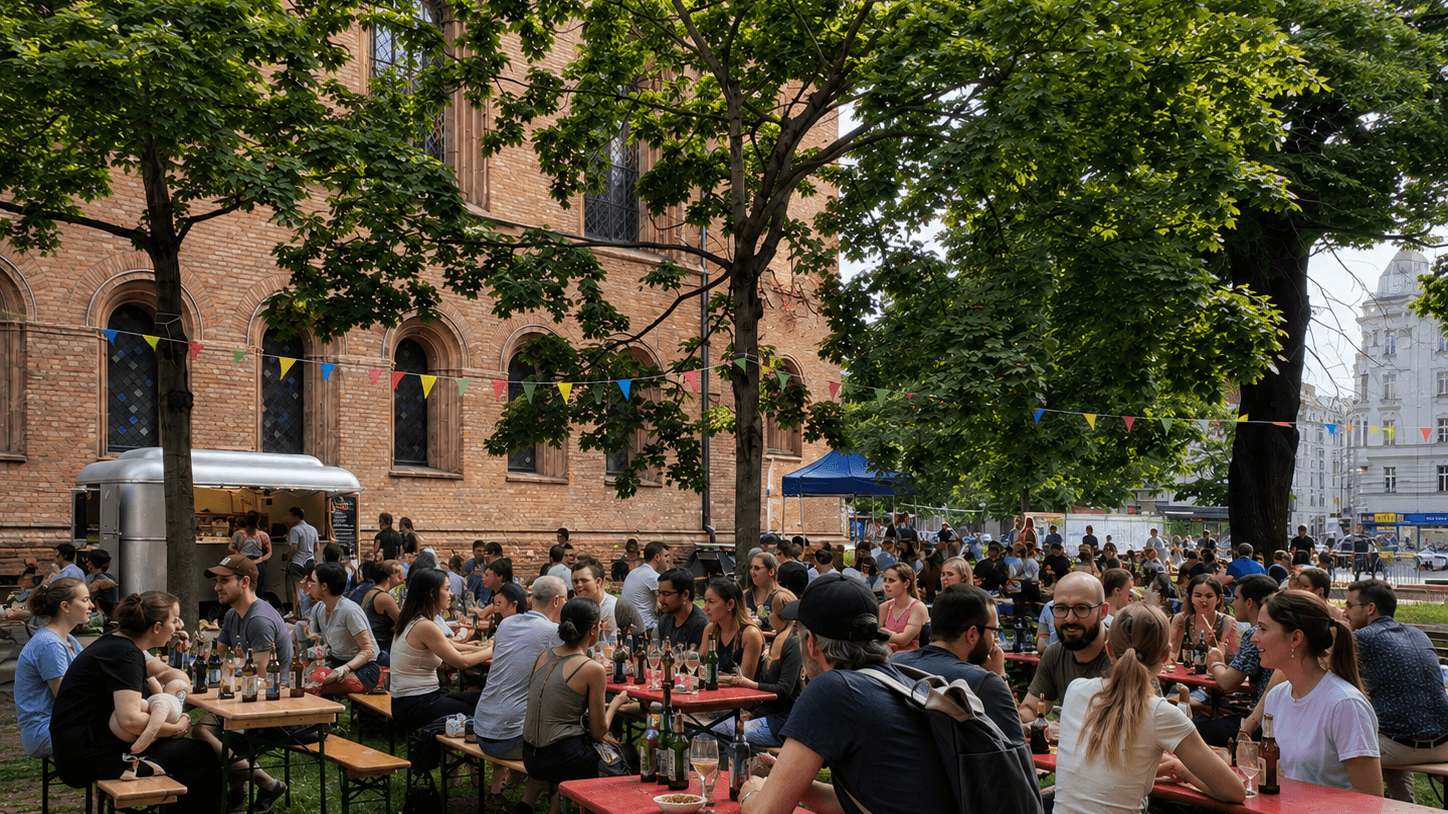 Pop Up Biergarten Leopoldplatz
