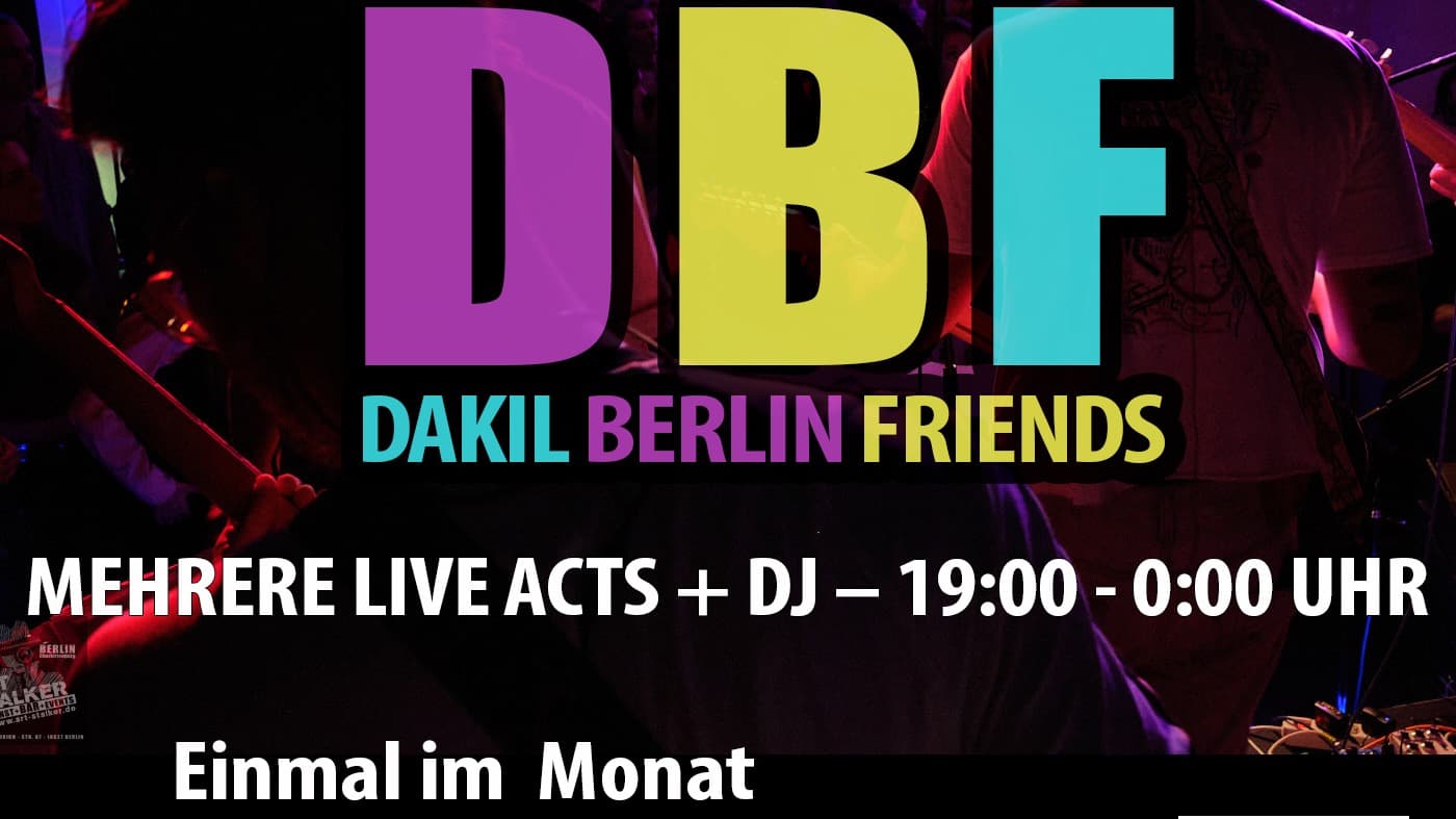 Indie-Disco-Rock Party mit Dakil Berlin Friends