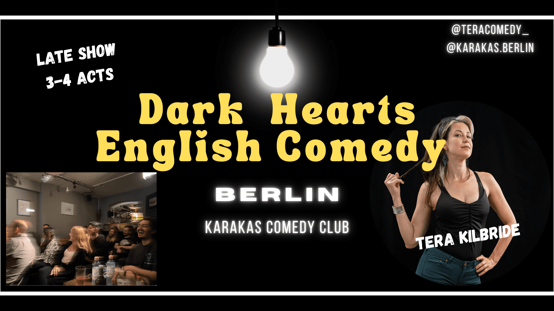 DARK HEARTS: Saturday Night Comedy Show at Karakas Comedy Club!