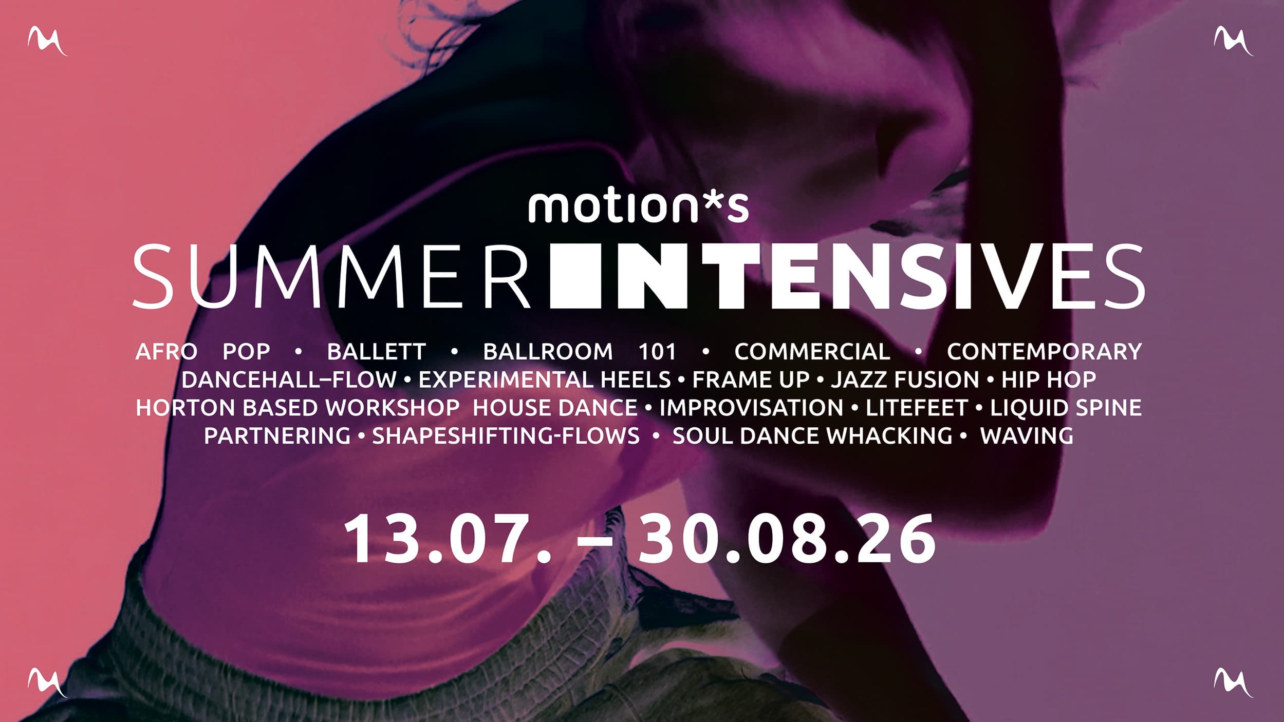 Sommer Tanz Workshops: motion*s Summer Intensives
