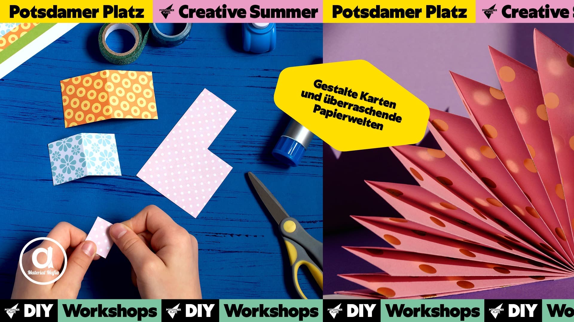 Scrapbooking 3D-Pop-up-Karten | Creative Summer Potsdamer Platz