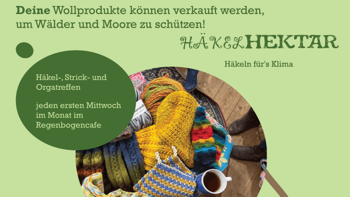 "Häkelhektar" - Häkel-, Strick- & Orgatreffen im RegenbogenCafé